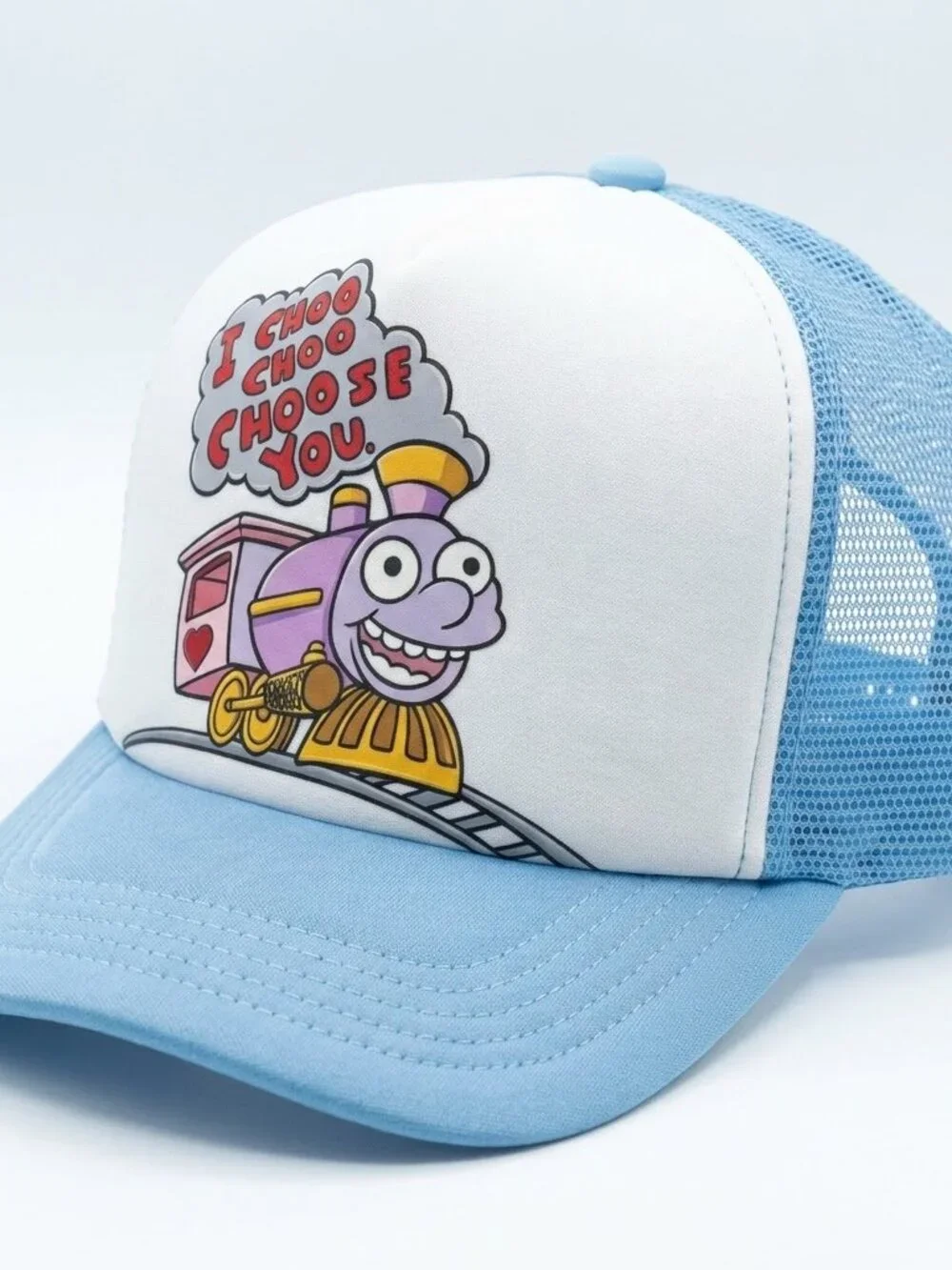 Retro Simpsons Hat I Choo Choo Choose You Ralph Wiggum Foam Snapback Cap USA New
